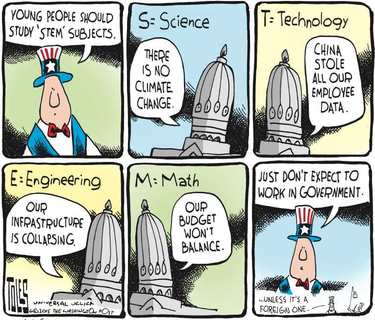 Political/Editorial Cartoon by Tom Toles, Washington Post on In Other News