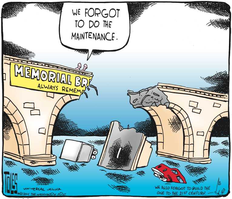 Political/Editorial Cartoon by Tom Toles, Washington Post on In Other News