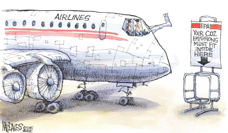 Political/Editorial Cartoon by Matt Davies, Journal News on Extreme Weather Intensifies