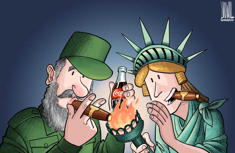 Political/Editorial Cartoon by Loujie, China Daily, Beijing on In Other News