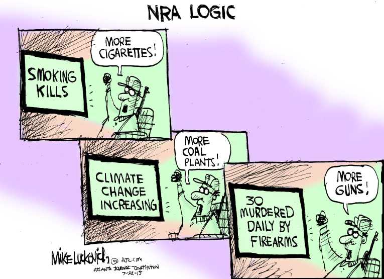 Political/Editorial Cartoon by Mike Luckovich, Atlanta Journal-Constitution on More Killed on Homefront