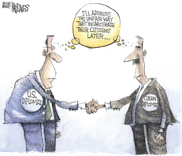Political/Editorial Cartoon by Matt Davies, Journal News on In Other News