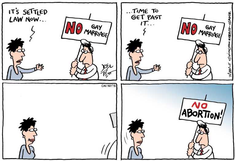 Political/Editorial Cartoon by Joel Pett, Lexington Herald-Leader, CWS/CartoonArts Intl. on Planned Parenthood Survives Attack