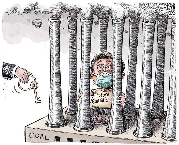Political/Editorial Cartoon by Adam Zyglis, The Buffalo News on 3 Million Toxic Gallons Spilled