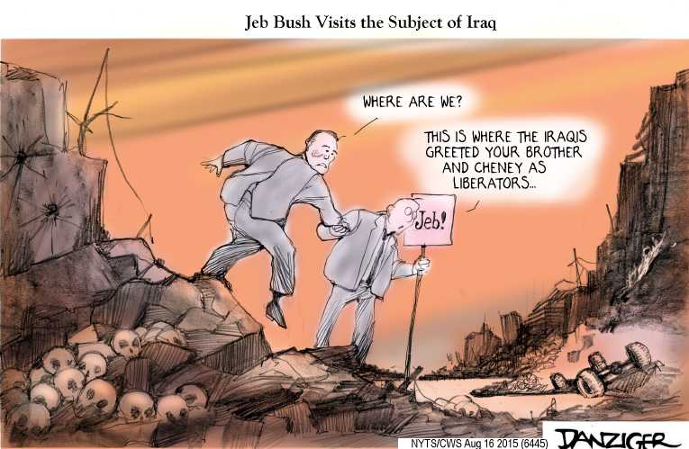 Political/Editorial Cartoon by Jeff Danziger, CWS/CartoonArts Intl. on Trump Making Splash