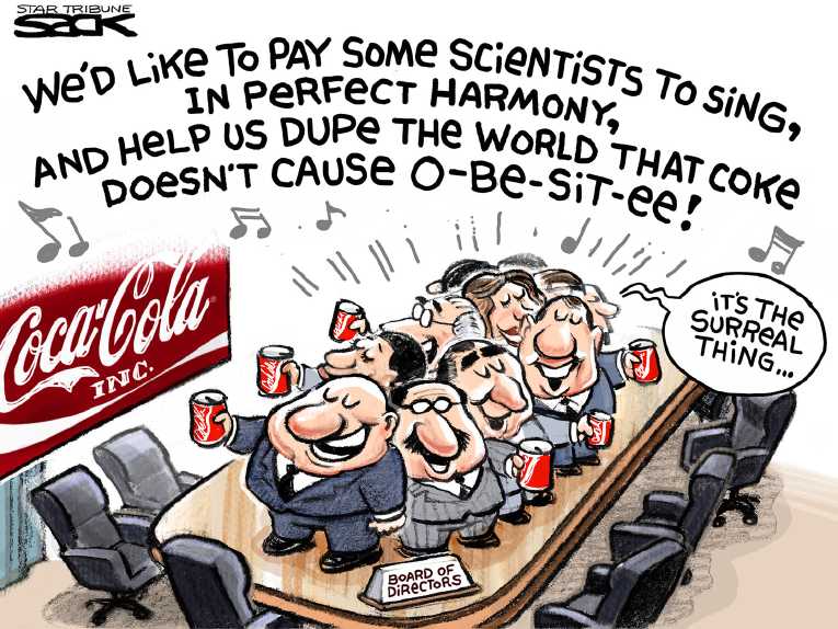 Political/Editorial Cartoon by Steve Sack, Minneapolis Star Tribune on In Other News