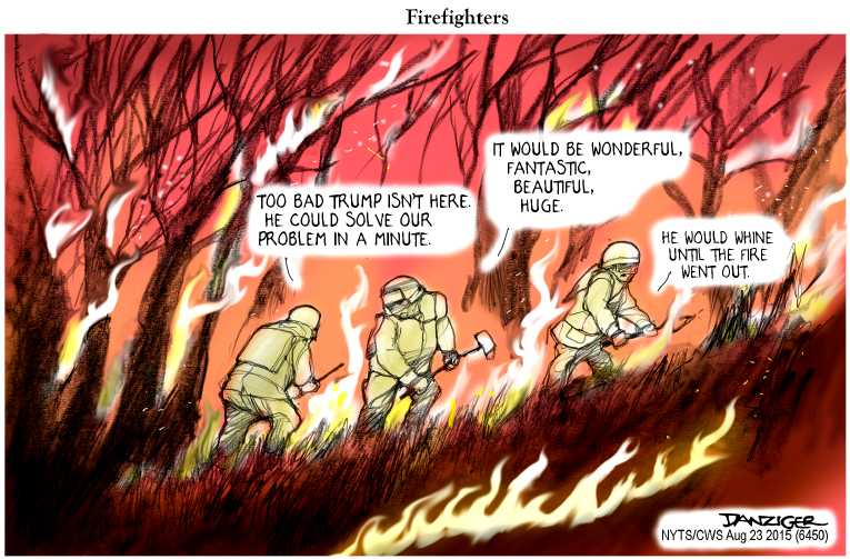 Political/Editorial Cartoon by Jeff Danziger, CWS/CartoonArts Intl. on Record Heat, Record Drought