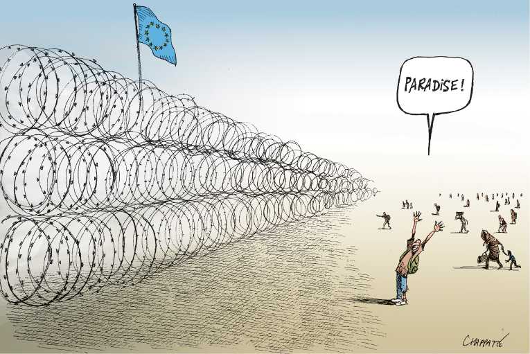 Political/Editorial Cartoon by Patrick Chappatte, International Herald Tribune on In Other News