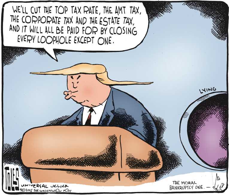 Political/Editorial Cartoon by Tom Toles, Washington Post on Races Tighten