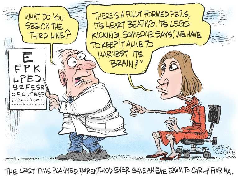 Political/Editorial Cartoon by Daryl Cagle, Cagle Cartoons on Races Tighten