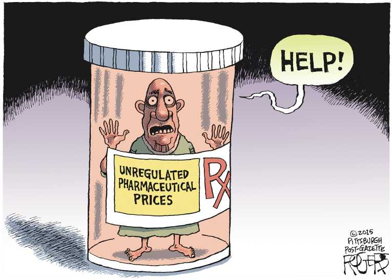 Political/Editorial Cartoon by Rob Rogers, The Pittsburgh Post-Gazette on War on Drugs Escalates