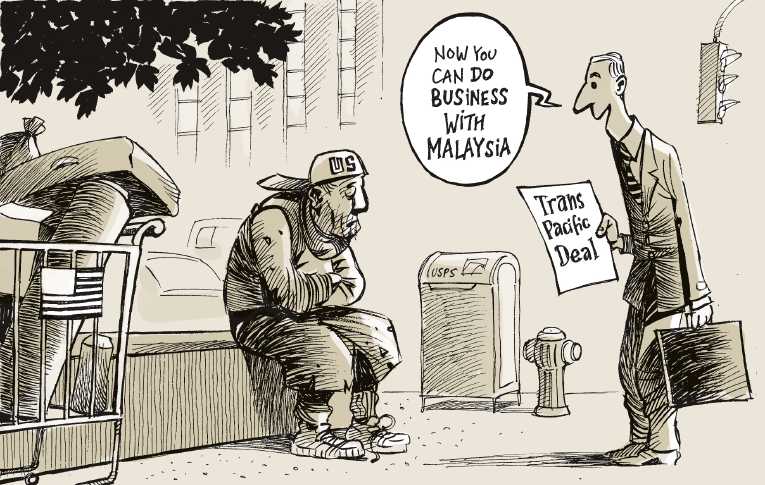 Political/Editorial Cartoon by Patrick Chappatte, International Herald Tribune on In Other News