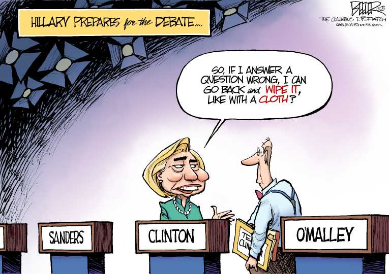 Political/Editorial Cartoon by Nate Beeler, Washington Examiner on Jeb Fades
