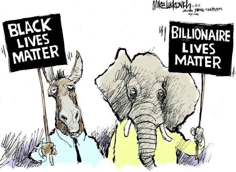 Political/Editorial Cartoon by Mike Luckovich, Atlanta Journal-Constitution on In Other News
