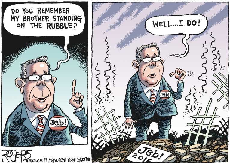 Political/Editorial Cartoon by Rob Rogers, The Pittsburgh Post-Gazette on Trump, Carson Top Field