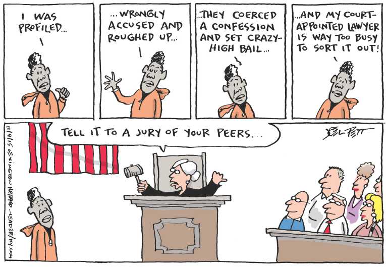 Political/Editorial Cartoon by Joel Pett, Lexington Herald-Leader, CWS/CartoonArts Intl. on ‘Black Lives Matter’ Divides Nation