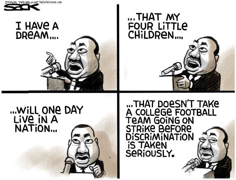 Political/Editorial Cartoon by Steve Sack, Minneapolis Star Tribune on In Other News