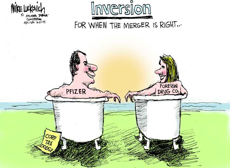 Political/Editorial Cartoon by Mike Luckovich, Atlanta Journal-Constitution on Drug War Escalating