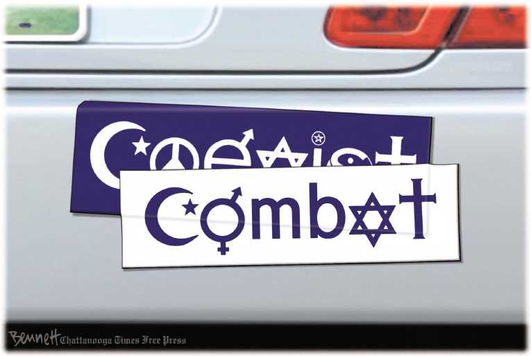Political/Editorial Cartoon by Clay Bennett, Chattanooga Times Free Press on France Strikes ISIS