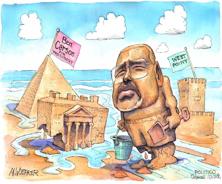 Political/Editorial Cartoon by Matt Wuerker, Politico on Trump Leads Republicans