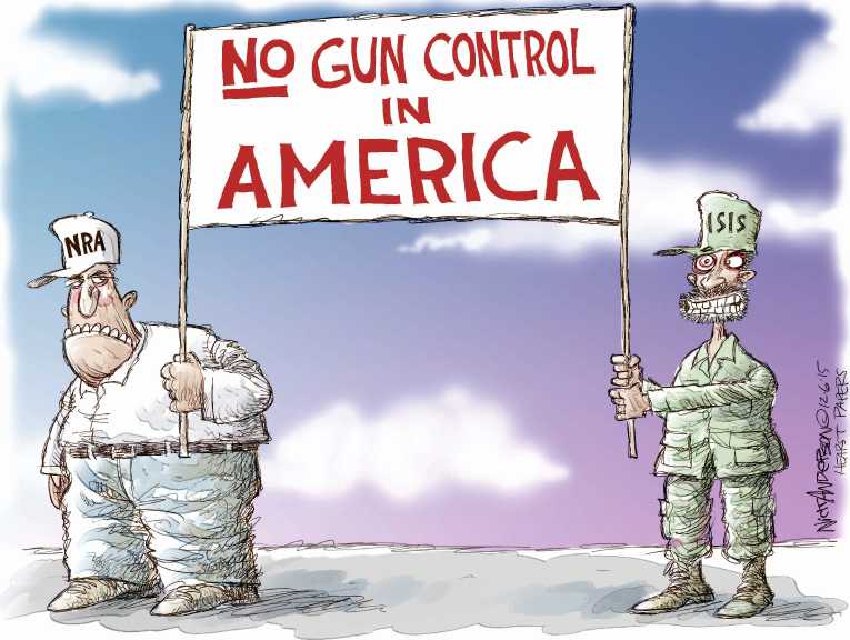 Political/Editorial Cartoon by Nick Anderson, Houston Chronicle on America Is Exceptional