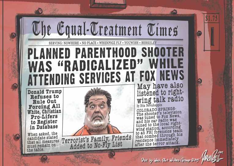Political/Editorial Cartoon by Darrin Bell, Washington Post Writers Group on America Is Exceptional