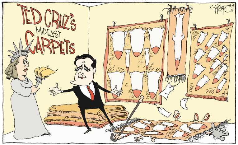 Political/Editorial Cartoon by Signe Wilkinson, Philadelphia Daily News on Republican Debate Impressive