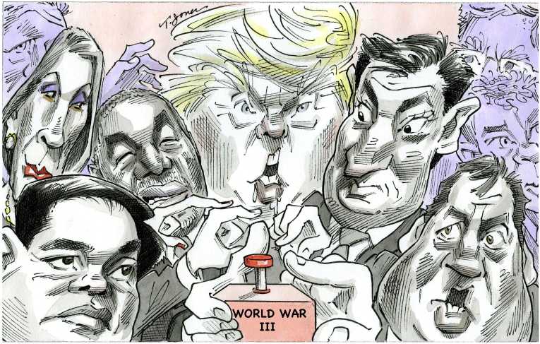 Political/Editorial Cartoon by Taylor Jones, Tribune Media Services on GOP Candidates Offer Solutions