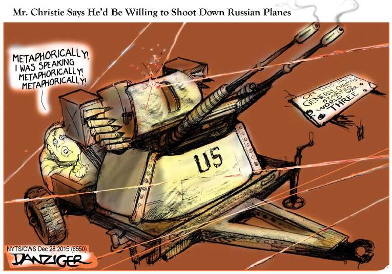 Political/Editorial Cartoon by Jeff Danziger, CWS/CartoonArts Intl. on Cruz Climbs, Carson Falls