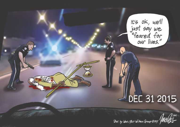 Political/Editorial Cartoon by Darrin Bell, Washington Post Writers Group on No Indictments in Rice Killing
