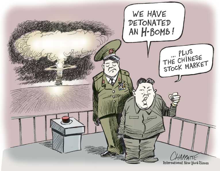 Political/Editorial Cartoon by Patrick Chappatte, International Herald Tribune on In Other News