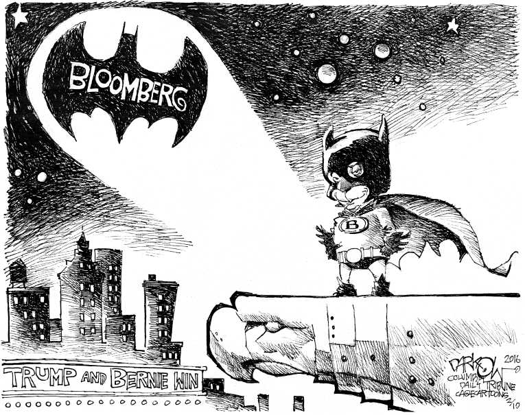 Political/Editorial Cartoon by John Darkow, Columbia Daily Tribune, Missouri on Bernie Wins Big In New Hampshire
