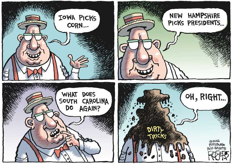 Political/Editorial Cartoon by Rob Rogers, The Pittsburgh Post-Gazette on Trump States the Obvious