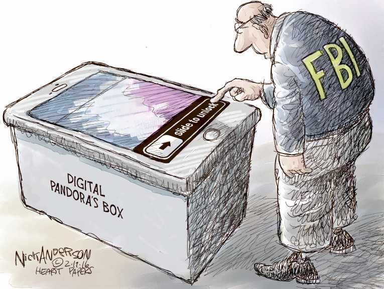 Political/Editorial Cartoon by Nick Anderson, Houston Chronicle on War at Home Escalates