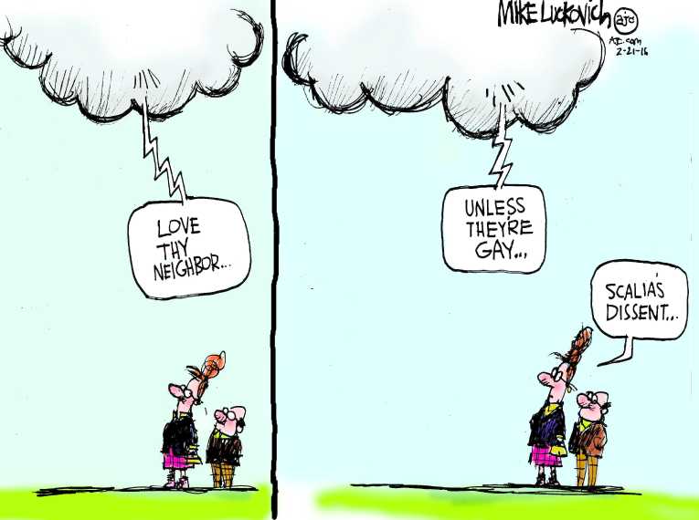 Political/Editorial Cartoon by Mike Luckovich, Atlanta Journal-Constitution on In Other News