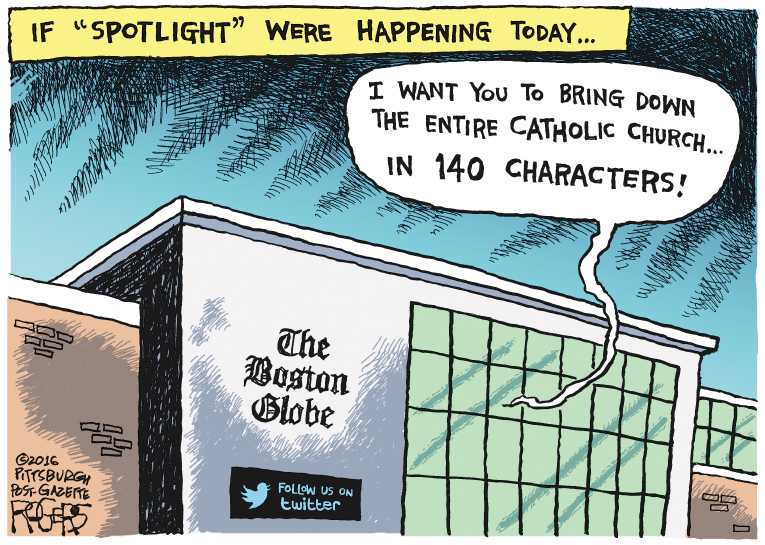 Political/Editorial Cartoon by Rob Rogers, The Pittsburgh Post-Gazette on In Other News
