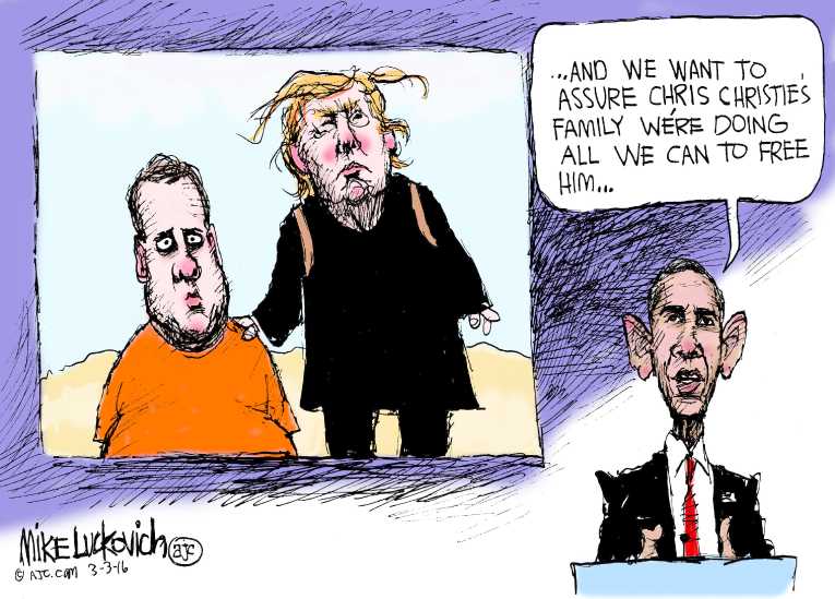 Political/Editorial Cartoon by Mike Luckovich, Atlanta Journal-Constitution on In Other News