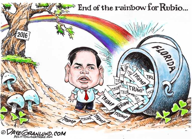 Political/Editorial Cartoon by Dave Granlund on Trump Widens Lead