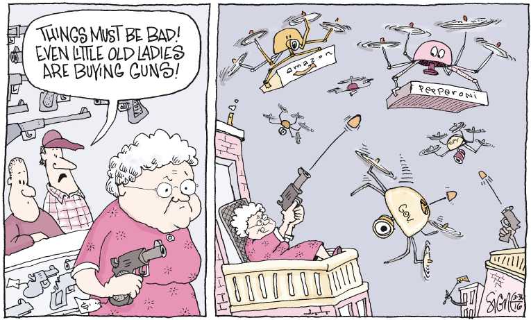Political/Editorial Cartoon by Signe Wilkinson, Philadelphia Daily News on In Other News