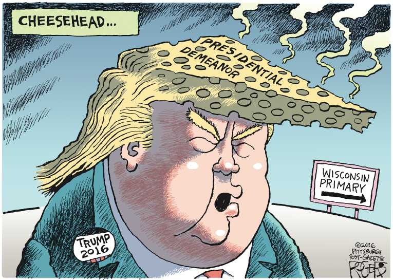 Political/Editorial Cartoon by Rob Rogers, The Pittsburgh Post-Gazette on Anti-Trump Forces Gaining Steam