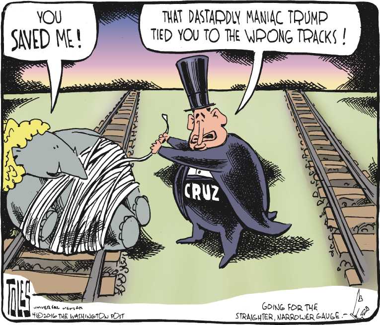Political/Editorial Cartoon by Tom Toles, Washington Post on Anti-Trump Forces Gaining Steam