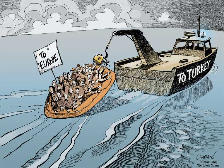 Political/Editorial Cartoon by Patrick Chappatte, International Herald Tribune on In Other News