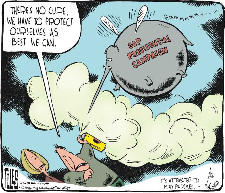 Political/Editorial Cartoon by Tom Toles, Washington Post on Trump Wins New York