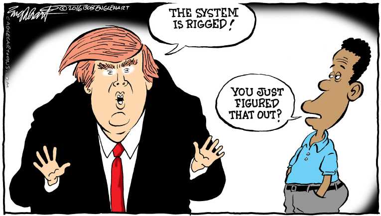 Political/Editorial Cartoon by Bob Englehart, Hartford Courant on Voters Disenfranchised