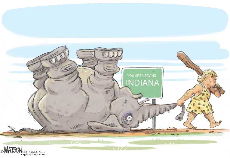 Political/Editorial Cartoon by RJ Matson, Cagle Cartoons on Trump to Be Nominee