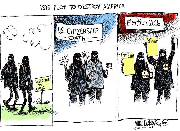 Political/Editorial Cartoon by Mike Luckovich, Atlanta Journal-Constitution on In Other News