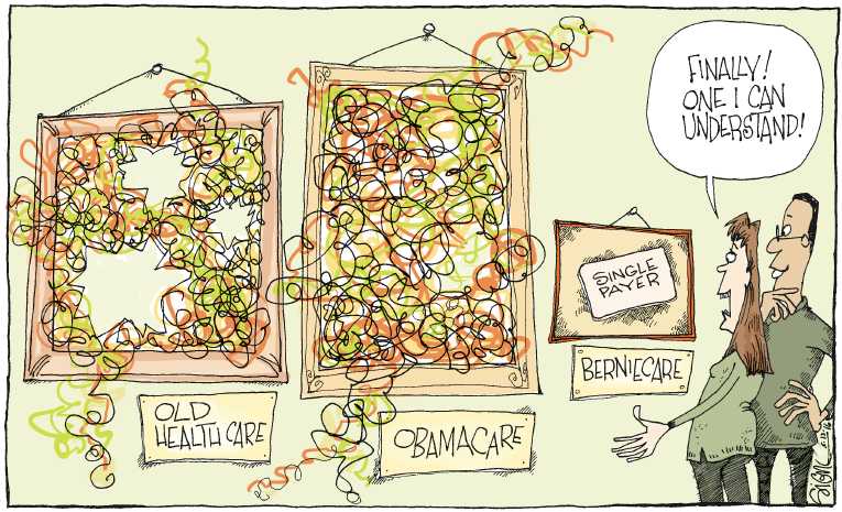 Political/Editorial Cartoon by Signe Wilkinson, Philadelphia Daily News on Health News