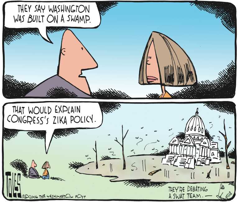 Political/Editorial Cartoon by Tom Toles, Washington Post on In Other News