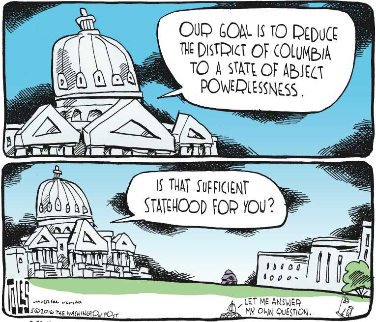 Political/Editorial Cartoon by Tom Toles, Washington Post on In Other News