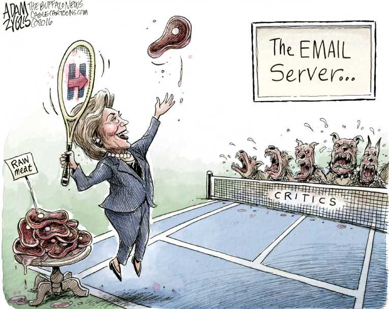 Political/Editorial Cartoon by Adam Zyglis, The Buffalo News on Democratic Race Tightens